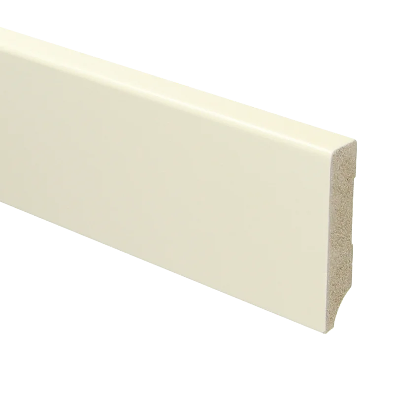 Exclusieve Aanbieding MDF Moderne Plint 70x15 RAL 9001 Cremewit 15927